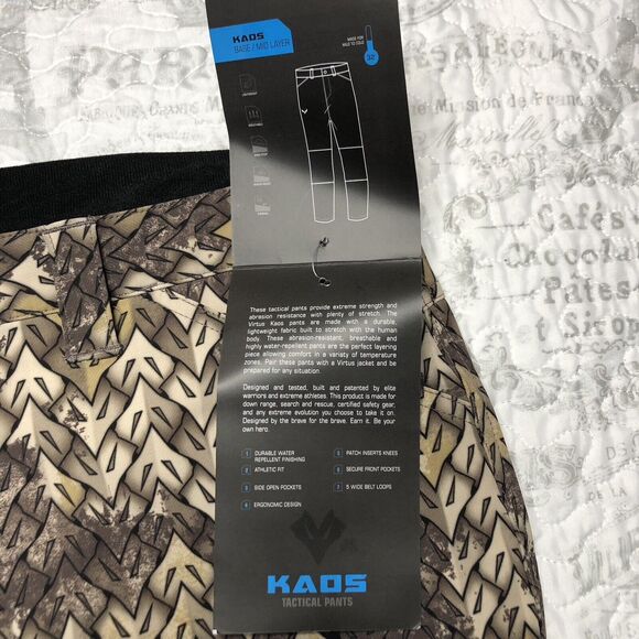 Virtus Outdoor Group Xeros Sand Phantom Pants Size 38x34 KAOS Water Repellent - Picture 6 of 15